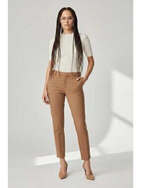Liverpool Womens Maple Brown Kelsey Knit Trouser Pants NWT Size 0/25 Petite